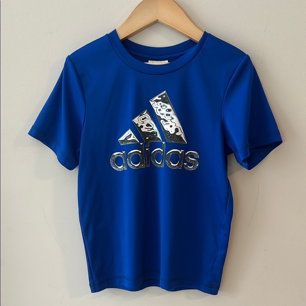 Adidas Kids Blue T-Shirt Boys Size 5